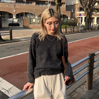 Melange Round Neck Knit