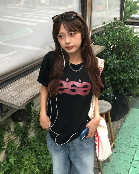 (Unisex) Star Triple S Half T-Shirt