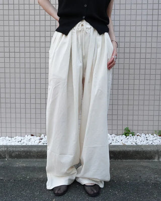 (Unisex) Wide Fit Pintuck Pants