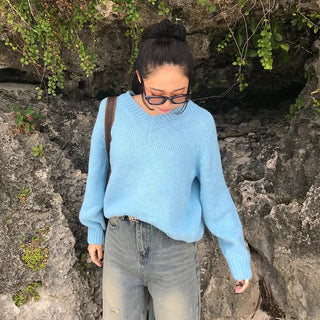 Vivid V-neck knit