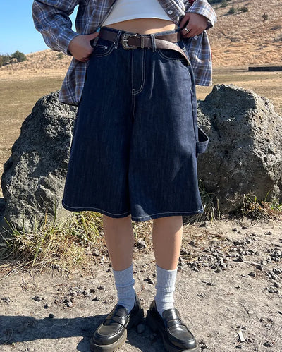 Carpenter Bermuda denim pants