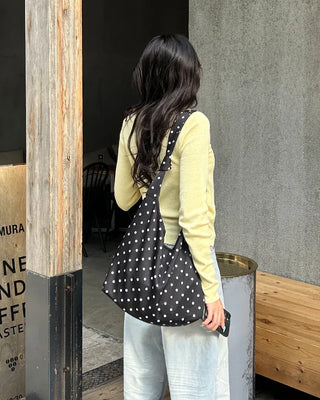 Polka Dot Tote Shoulder Bag
