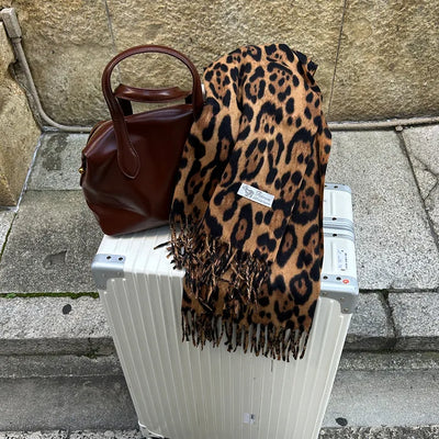 Leopard print scarf