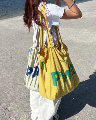 PWR Print Drawstring Tote Bag