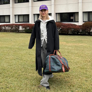 Back-tucked long coat