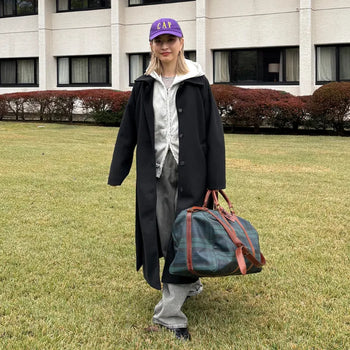 Back-tucked long coat