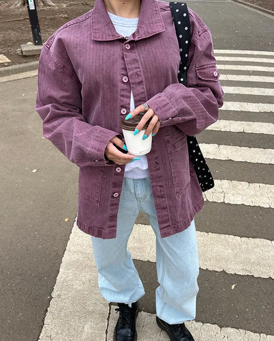 Washed Work Shirt Jacket