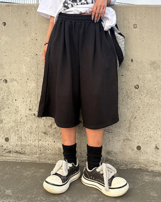 (Unisex) Sweat Wide Bermuda Shorts