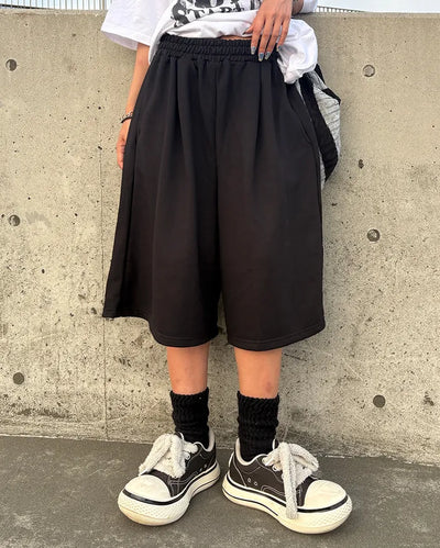 (Unisex) Sweat Wide Bermuda Shorts