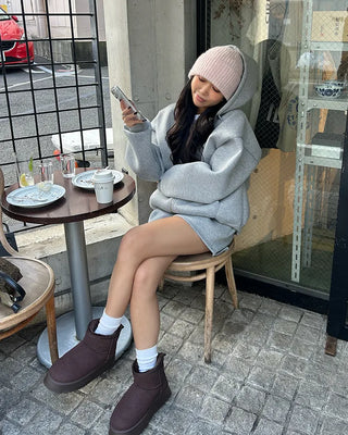 Oversized double-zip hoodie