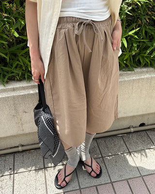 (Unisex) Summer Cotton Easy Half Pants