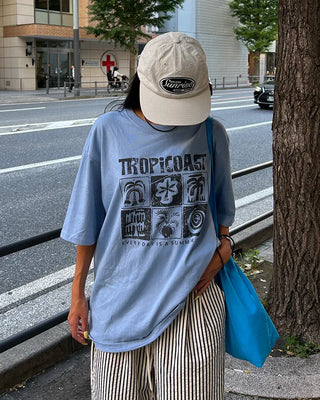 (Unisex) TROPICOAST Pigment Half T-Shirt