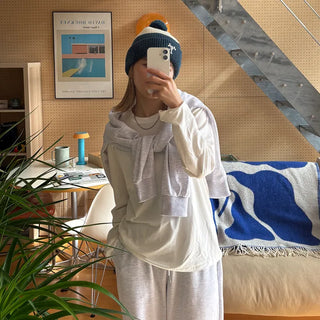 Basic long-sleeve T-shirt