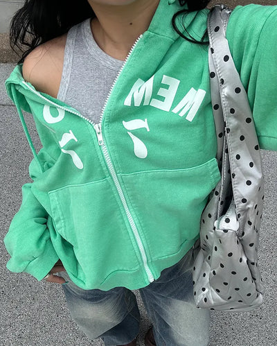 memory77 Zip-Up Hoodie