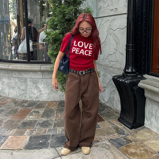 Wide cotton pants