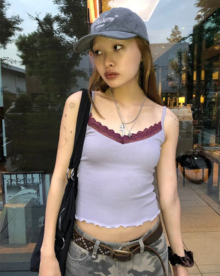 Necklace Scalloped Rib Camisole