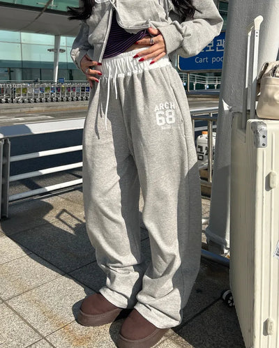 68 Patch Waist Shirring Pants