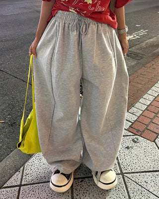 (Unisex) Center Seam Sweat Balloon Pants