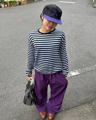 Round neck loose long-sleeve knit