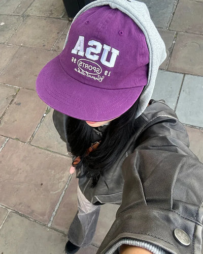 USA 1996 Sports Stitch Straight Cap