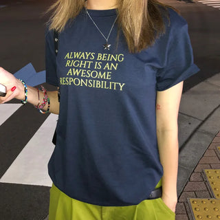 Always Lettering Half-Sleeve T-Shirt