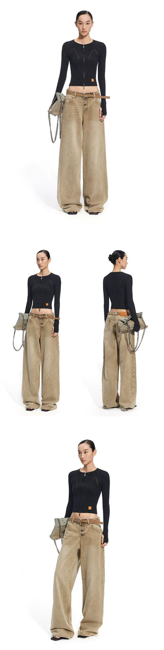 [NOTAWEAR] Wide-Leg Denim Pants