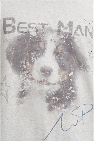 [MASONPRINCE] Bestman Dog Print Oversized Tee