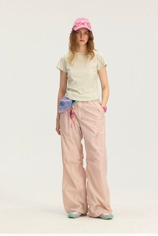 [Monterest] UPF50+ Water-Resistant Ruched Parachute Pants