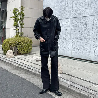Cotton line flare pants
