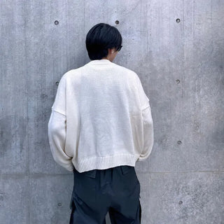 (Unisex) Oversized Button Knit