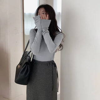 Mock neck top