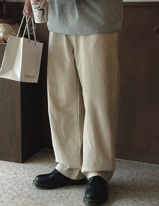 Save Heavy Cotton Elastic Waist Pants (4 colors, M~L)