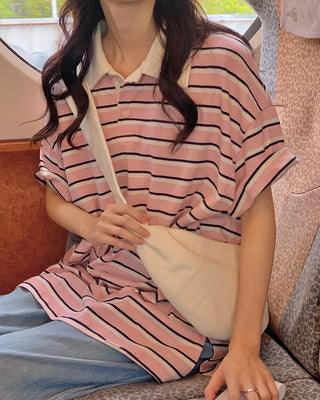 Striped rugby shirt
