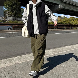 Plain hooded parka