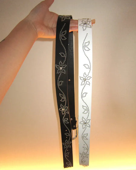 Cubic Flower Ethnic Belt