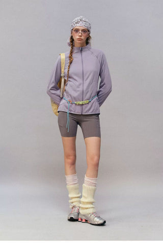 [Monterest] Fleece-Lined Stand Collar Zip-Up Jacket