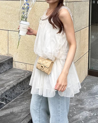 Chiffon lace blouse