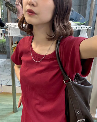 Colored short-sleeved T-shirt