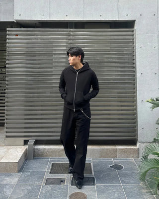 Basic zip-up hoodie