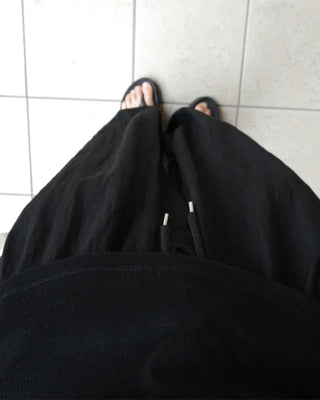 String Point Wide Easy Pants