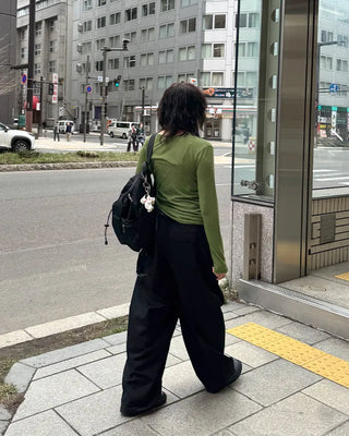 Pintuck Drawstring Balloon Pants