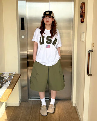Camouflage Lettering T-Shirt