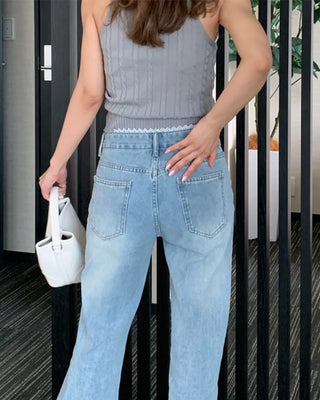 Cable Mock Neck Sleeveless Knit