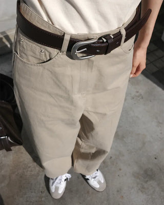 Basic Cotton Wide Pants