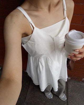 Ribbon flare camisole