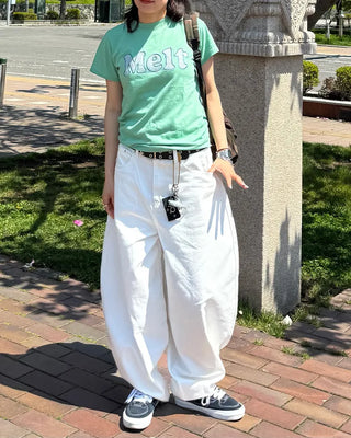 Cotton balloon pants
