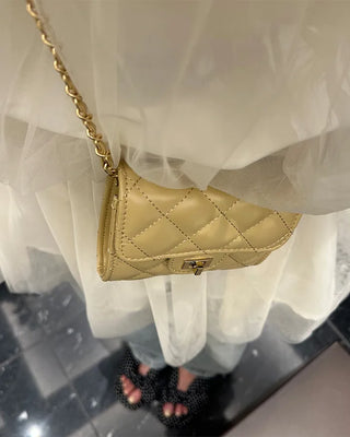 Quilted mini shoulder bag