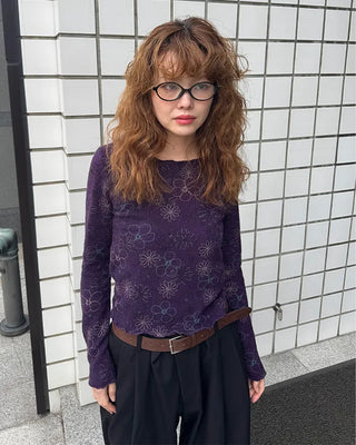 Slim oval frame glasses