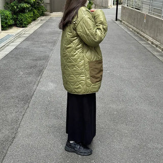 Quilted duffel down coat