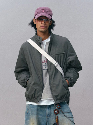 [Monterest] Stand Collar Padded Harrington Jacket